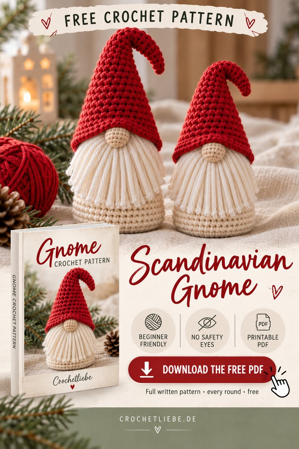 Kostenlose H&auml;kelanleitung f&uuml;r einen Wichtel von crochetliebe.de